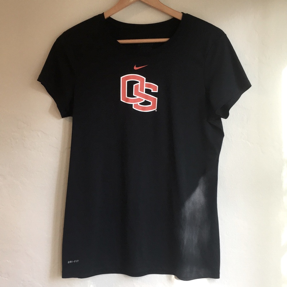 Nike Dri-Fit Oregon State Black Athletic Tee Large